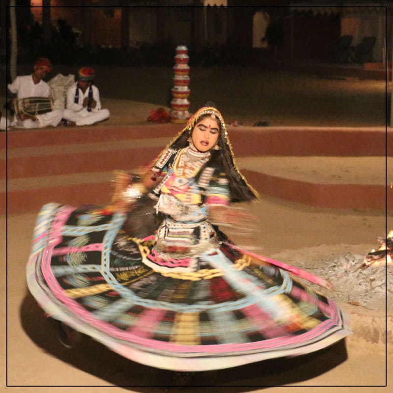 O	Cultural Dance Activities at Resort in Rajasthan